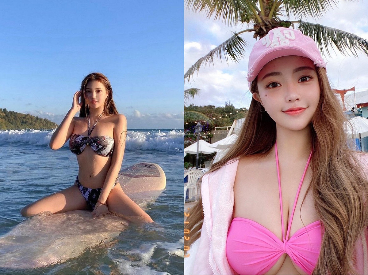 黃琳常常不吝於和粉絲分享自己的比基尼照。 圖：翻攝自IG