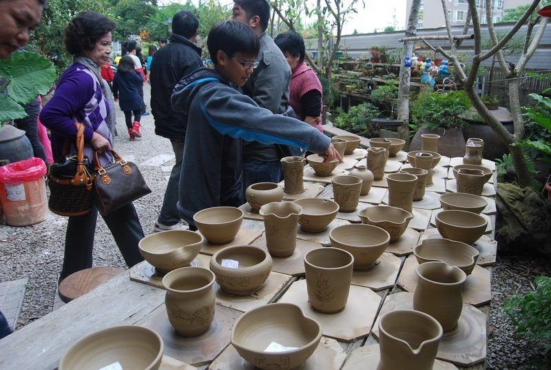 趙家窯的遊客陶藝作品。 台中市政府/提供