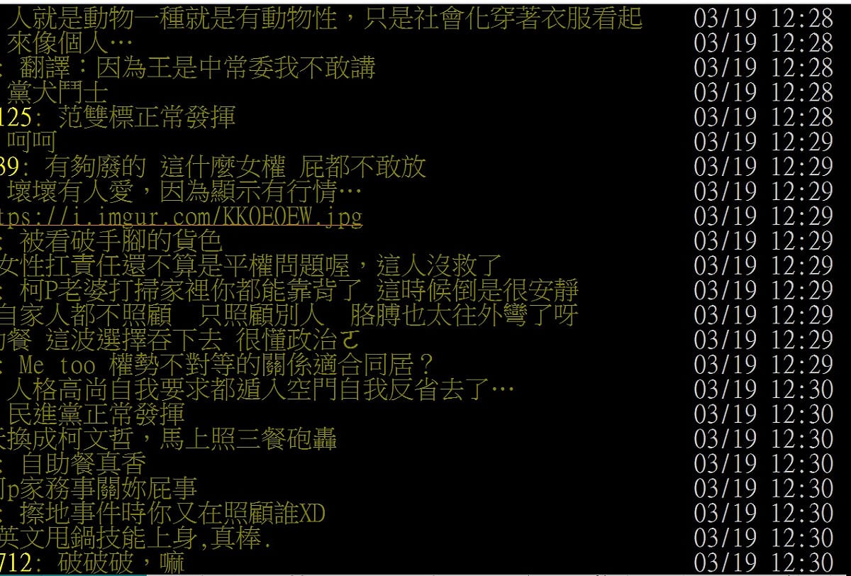網友一面倒瘋飆范雲 圖:擷取自PTT