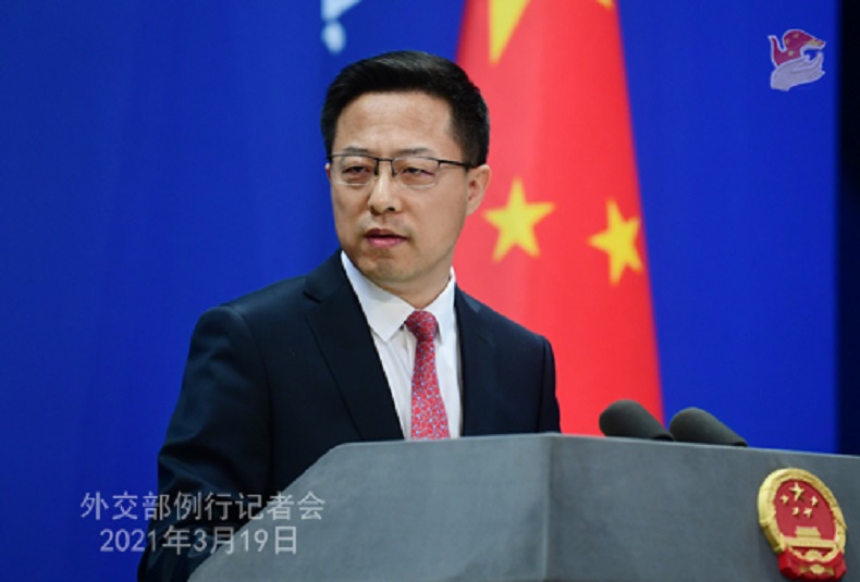 中國外交部發言人趙立堅。 圖：翻攝中國外交部網頁