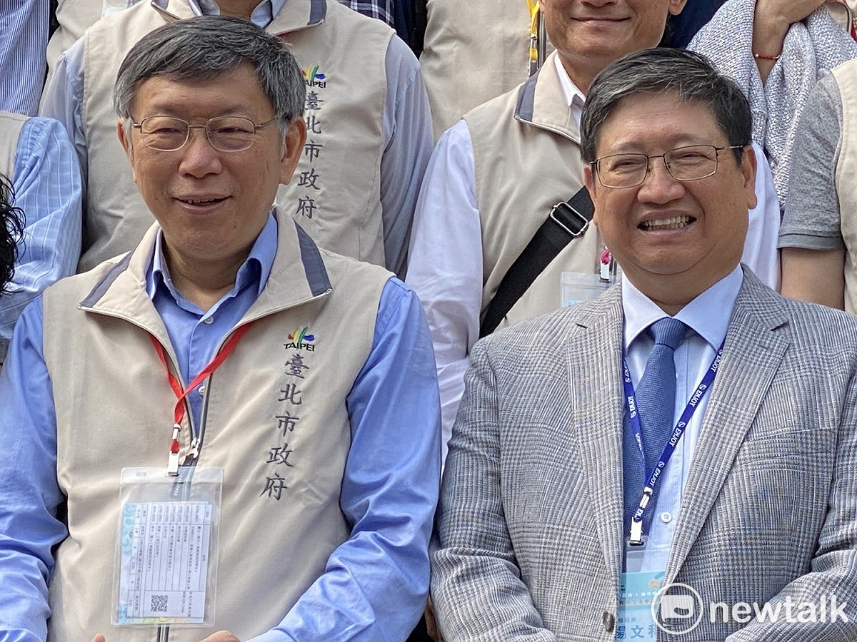 台北市長柯文哲（左）、新竹縣長楊文科（右）。 圖：周煊惠 / 攝