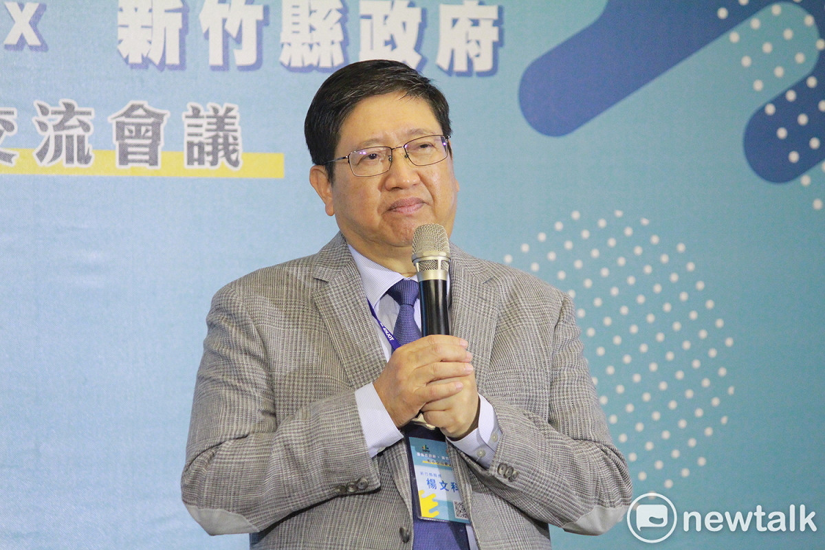 新竹縣長楊文科。 圖：周煊惠 / 攝