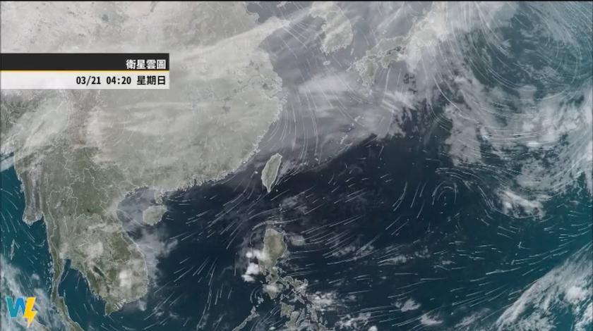 昨(20)晚鋒面抵台，加上東北風影響，今日起全台溫降、風大、各地空品差。 圖：翻攝自氣象達人彭啟明臉書專頁