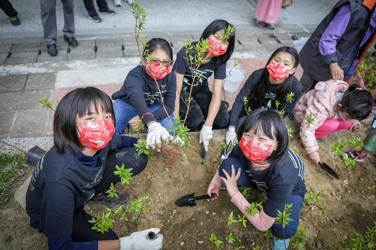 永和國小同學參與活動。 圖：新北市農業局提供