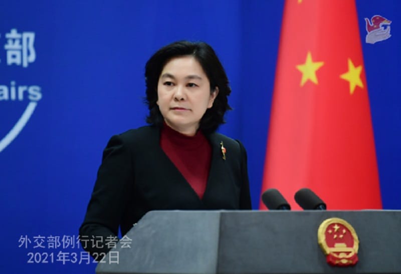 中國外交部發言人華春瑩。 圖：翻攝中國外交部