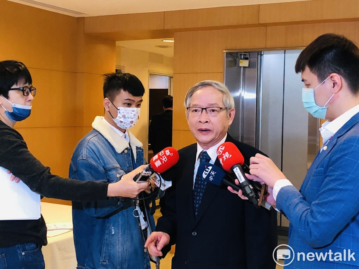 國民黨前國防立委林郁方今（23）天受訪。 圖：謝莉慧/攝
