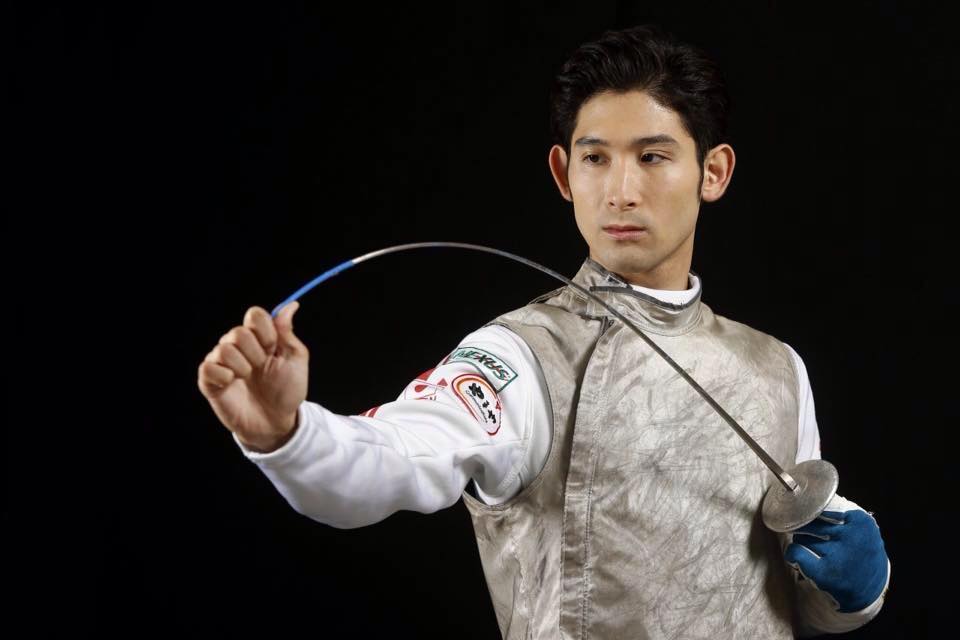 日本擊劍運動員三宅諒 (Ryo Miyake)。 圖：翻攝自三宅諒官方臉書粉專