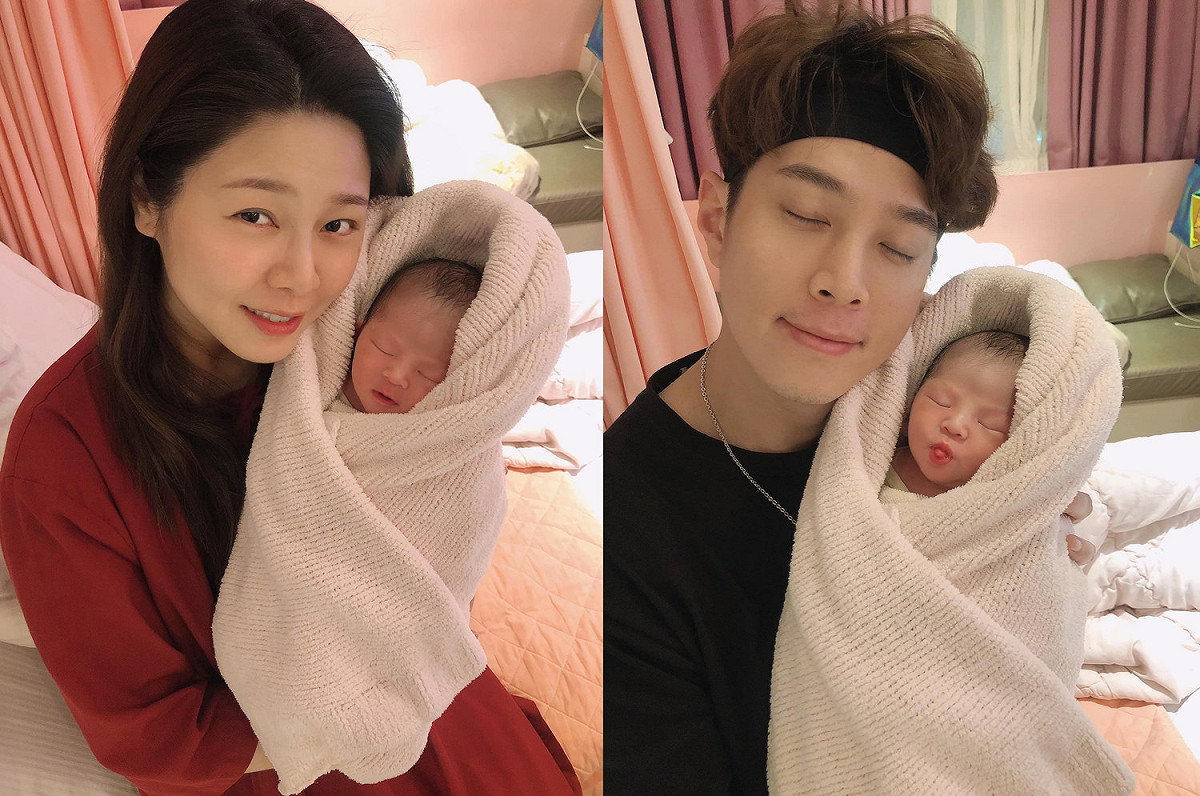 白家綺月初生下第4胎女兒「朵拉」，目前正在月子中心調養身體。 圖：翻攝自臉書