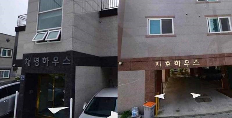 每棟建築物都以成員名字命名。 圖：翻攝自韓網
