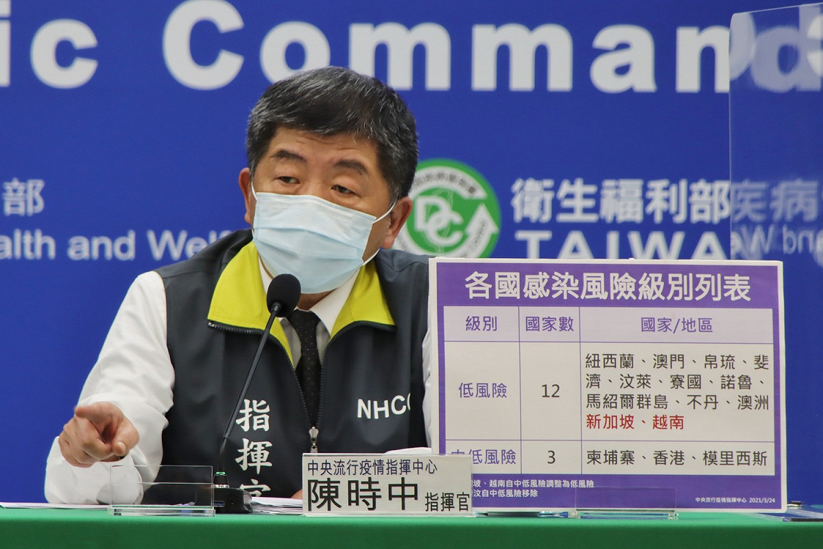 中央流行疫情指揮中心指揮官陳時中 圖：中央流行疫情指揮中心 /提供