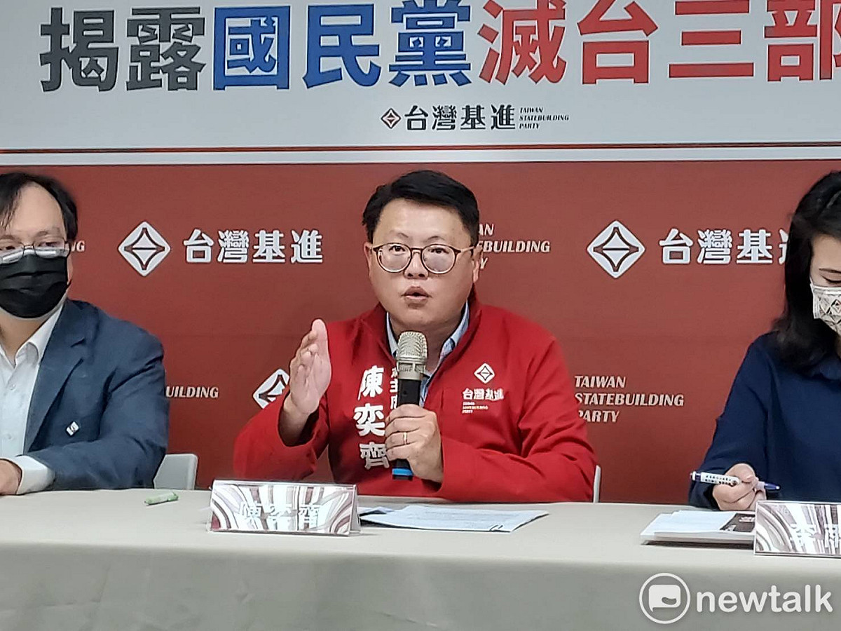 台灣基進黨主席陳奕齊。 圖 : 陳佩君/攝