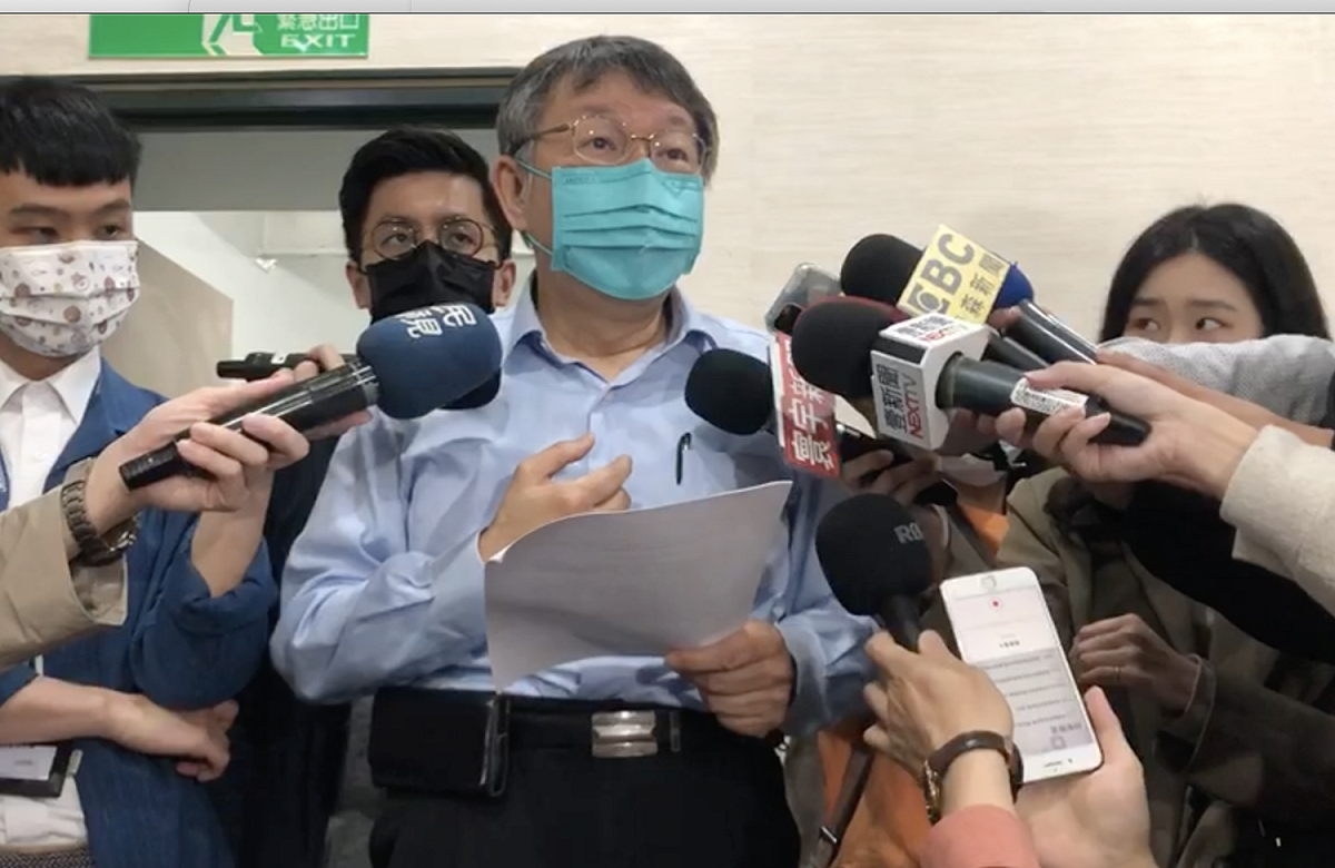 柯文哲說明邱昱凱升任悠遊卡公司總經理是正常升遷，沒什麼特別。 圖：台北市政府/提供