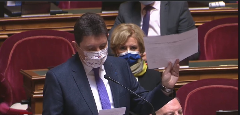 法國參議員卡迪克（Olivier Cadic）表示，不應該阻礙台灣參與任何國際組織 圖：翻攝自Olivier Cadic臉書