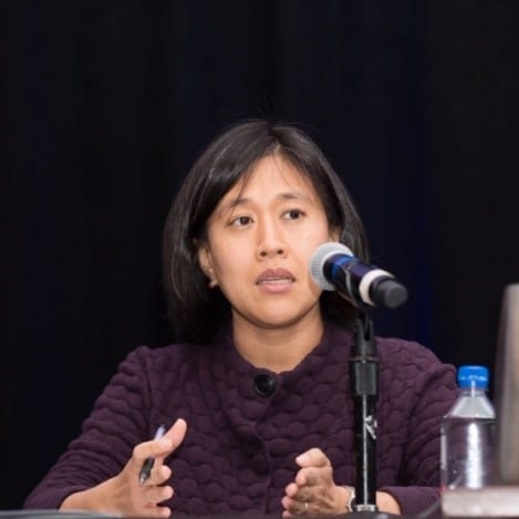 台裔美國新任貿易代表戴琪，上任不滿2星期，就面臨美國部分企業要求取消對中國關稅的巨大聲浪。 圖：翻攝自美中貿易全國委員會
