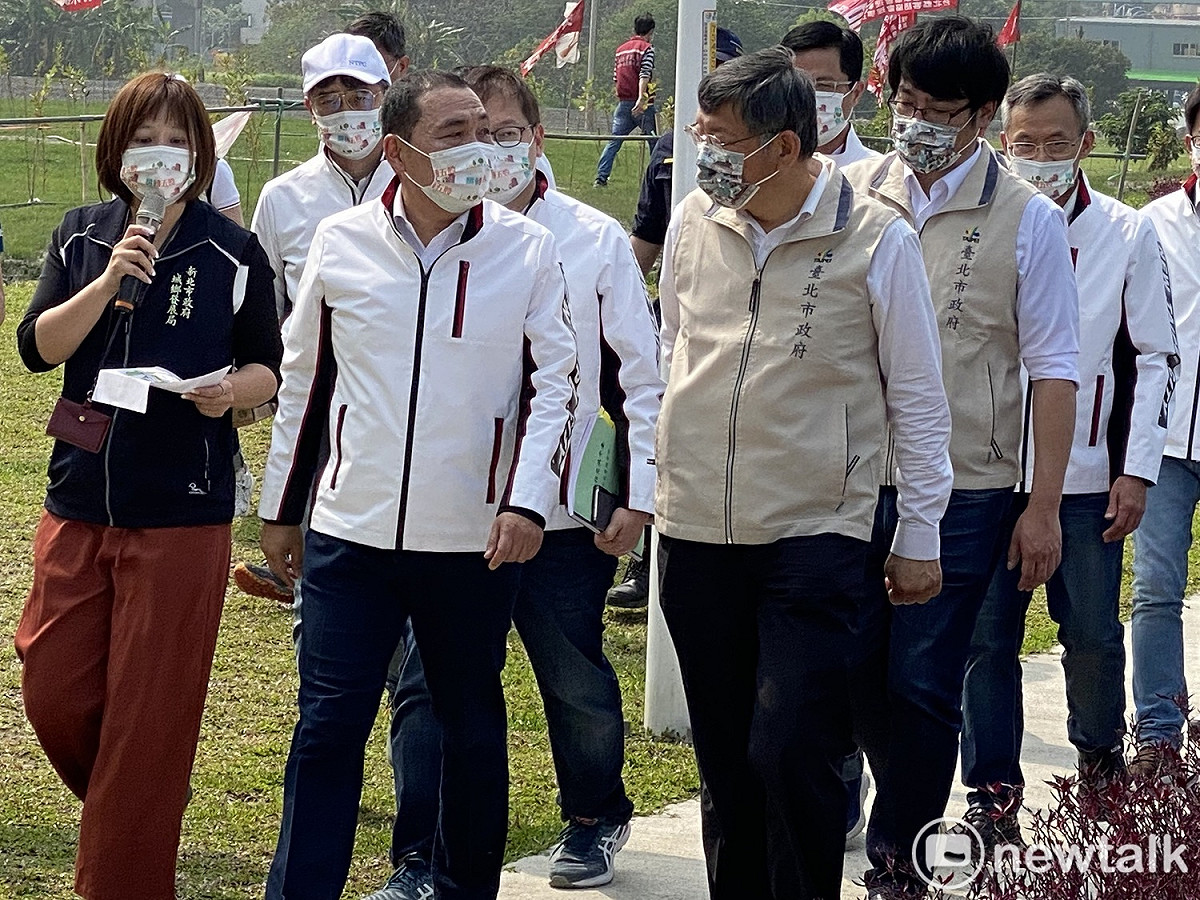 新北市長侯友宜、台北市長柯文哲。 圖：周煊惠 / 攝
