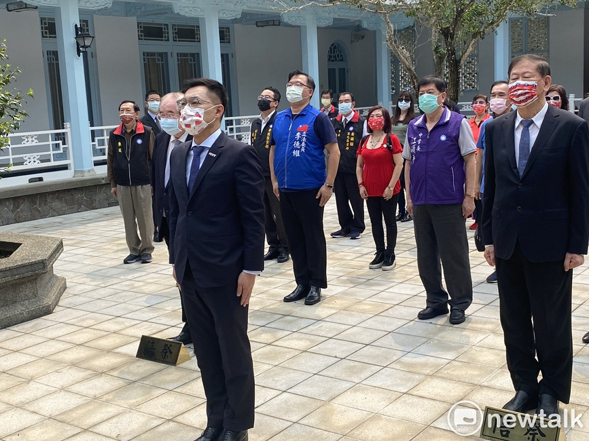 江啟臣今率國民黨中常委及黨務主管前往慈湖謁靈。 圖：林昀真/攝