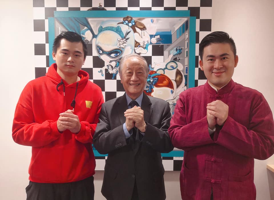 王炳忠日前與前新黨主席郁慕明合影 圖:擷取自王炳忠臉書