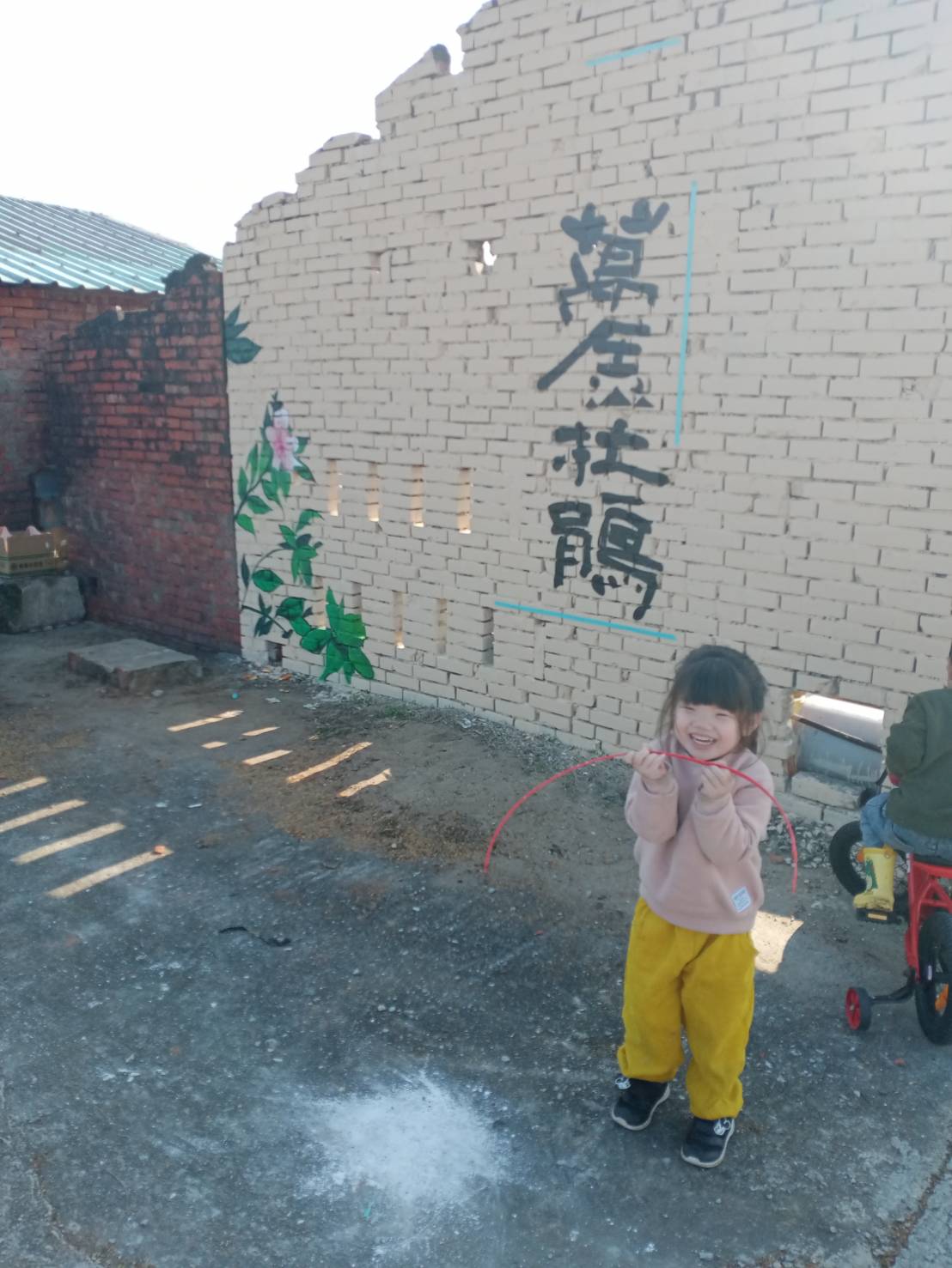 萬金杜鵑塗鴉牆。 圖：新北市農業局提供