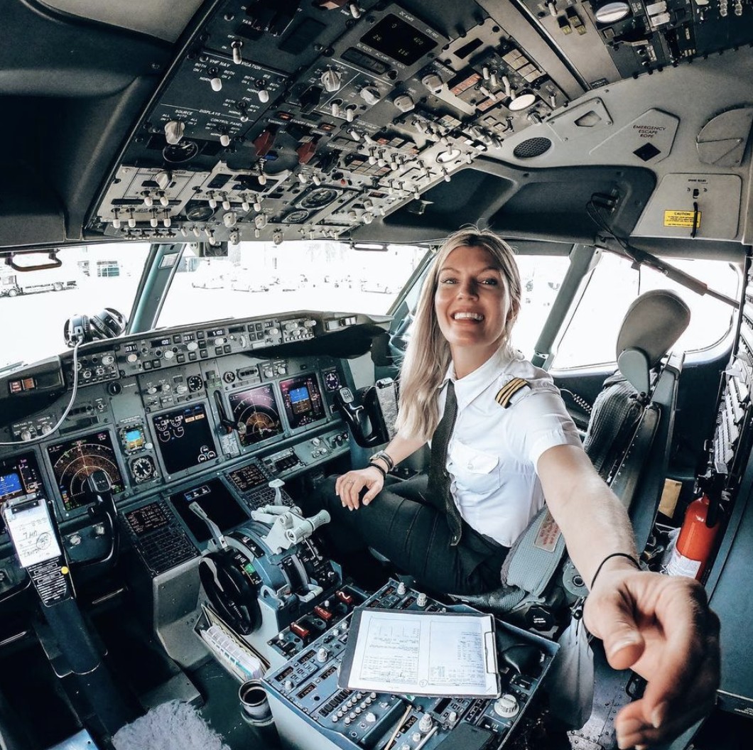 女機師Maria Pettersson。 圖：翻攝IG/pilotmaria