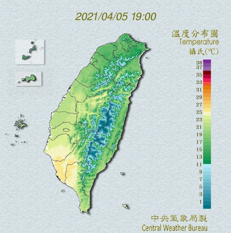 今氣象局表示，連假後直到7日，除花東有零星降雨之外，全台幾乎都是穩定的天氣。 圖：中央氣象局/提供