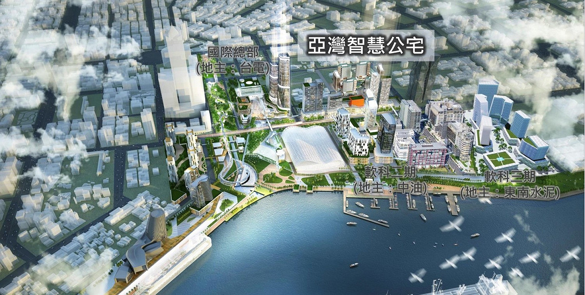 高市府亞灣智慧公宅位置圖。 圖：高雄市政府/提供
