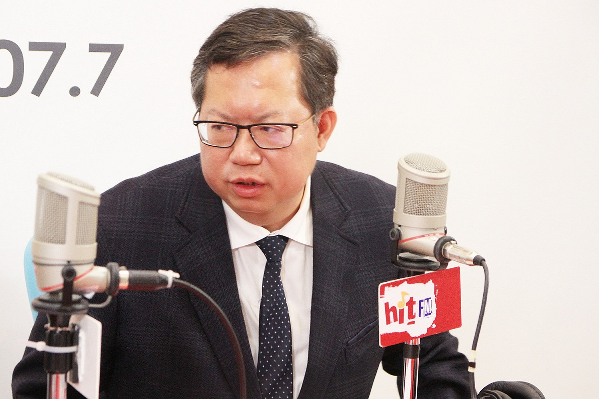 鄭文燦強調，藻礁是政府和居民在保護的，不是環團，無論之後藻礁公投是否過關，大潭藻礁都會設立保護區。 圖：Hit Fm《周玉蔻嗆新聞》製作單位／提供