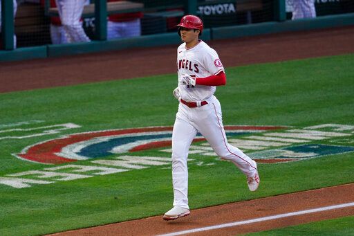 大谷翔平敲雙安。 圖／美聯社／達志影像
