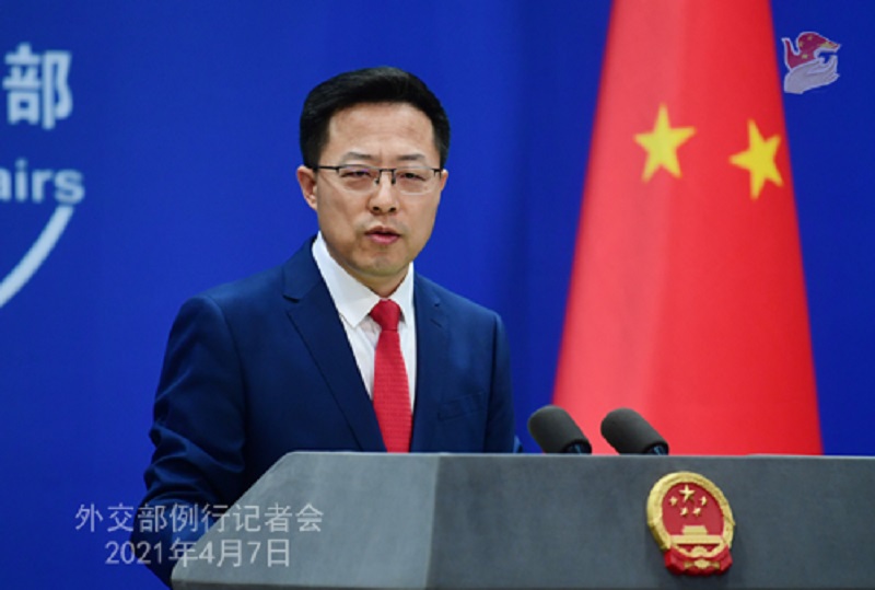 中國外交部發言人趙立堅。 圖：翻攝中國外交部