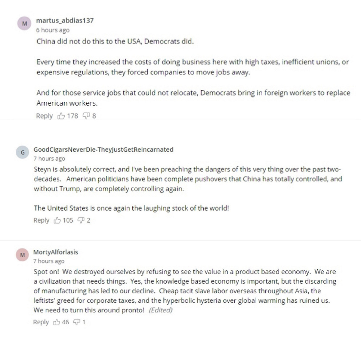 此言論一經播出後也被網友上傳至社交媒體推特，吸引不少網友在文中留言，對他的觀點進行正反不一的褒貶。 圖 : 翻攝自FOX News