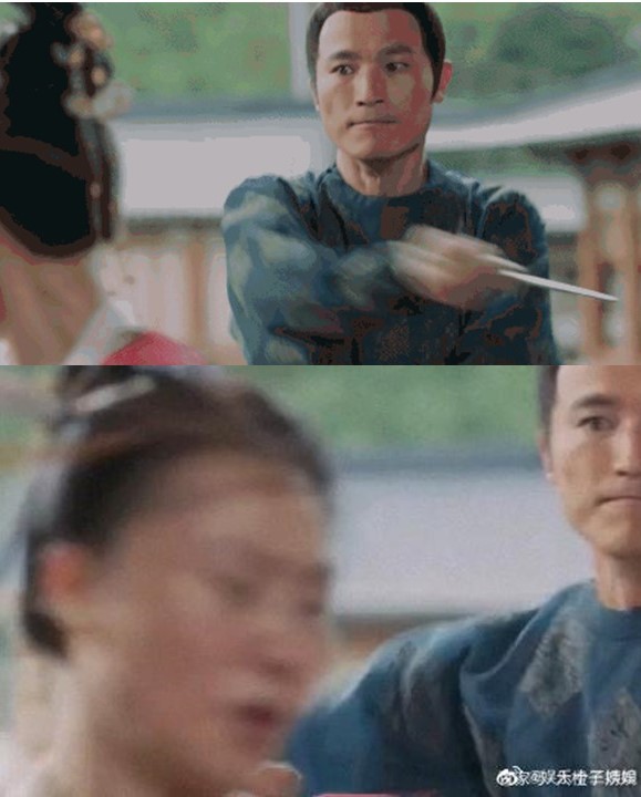 穿幫片段在微博瘋傳。 圖：翻攝自微博