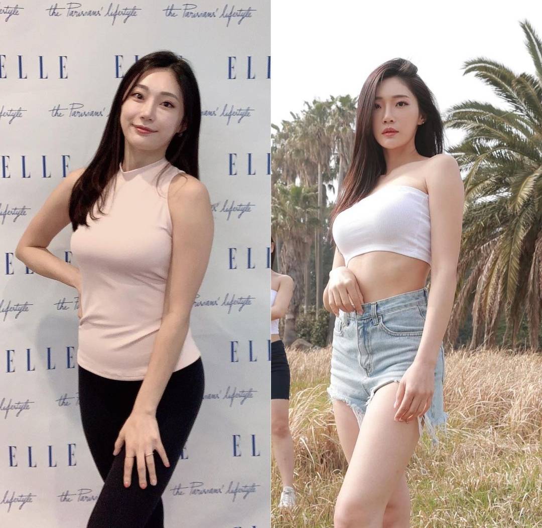 Erica秀出身材對比圖。 圖：翻攝IG／yooseung_erica
