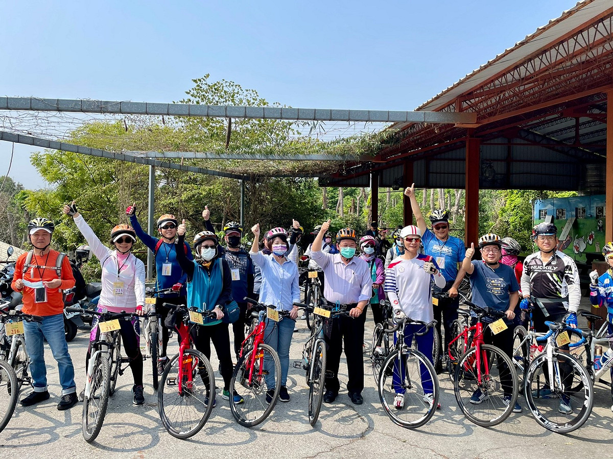 交通部觀光局參山國家風景區管理處今（10）日舉辦「八卦山賞鷹騎旅」自行車活動。 參山處/提供