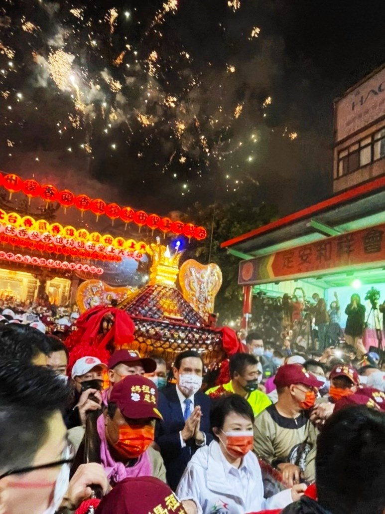 馬英九參與大甲媽祖遶境 圖:擷取自馬英九臉書