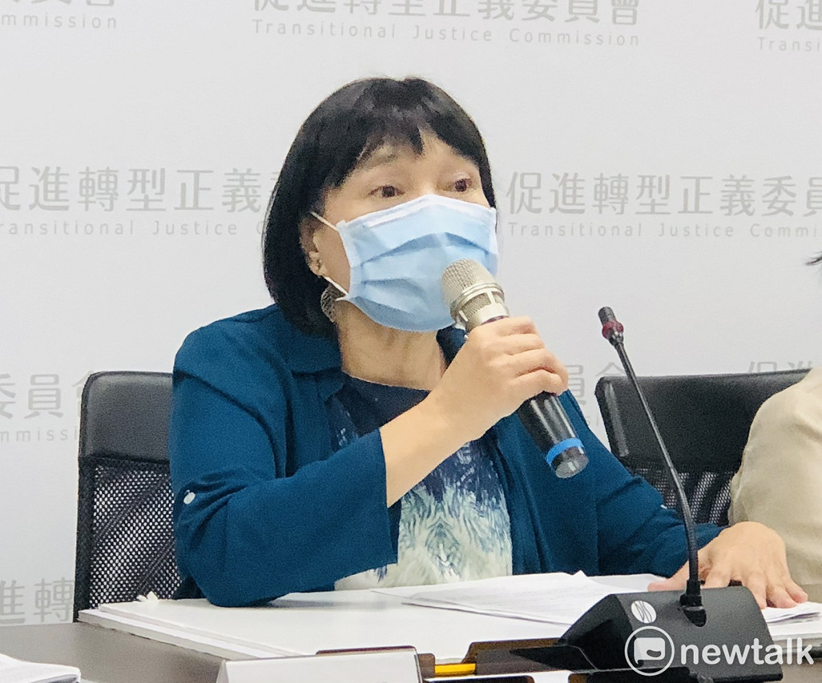 促轉會主委楊翠今（12）天召開記者會宣布，將依據促轉條例第11條第1項規定向行政院報請延任一年。 圖：謝莉慧/攝（資料照）
