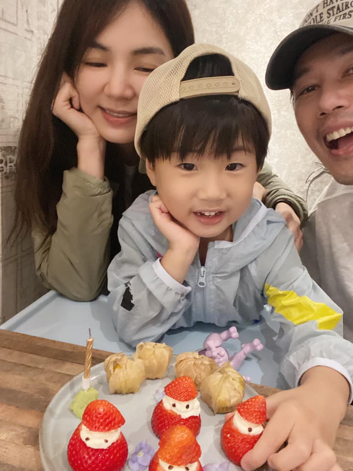 昨（12）日是陳嘉樺獨子勁寶4歲生日。 圖：翻攝自陳嘉樺FB