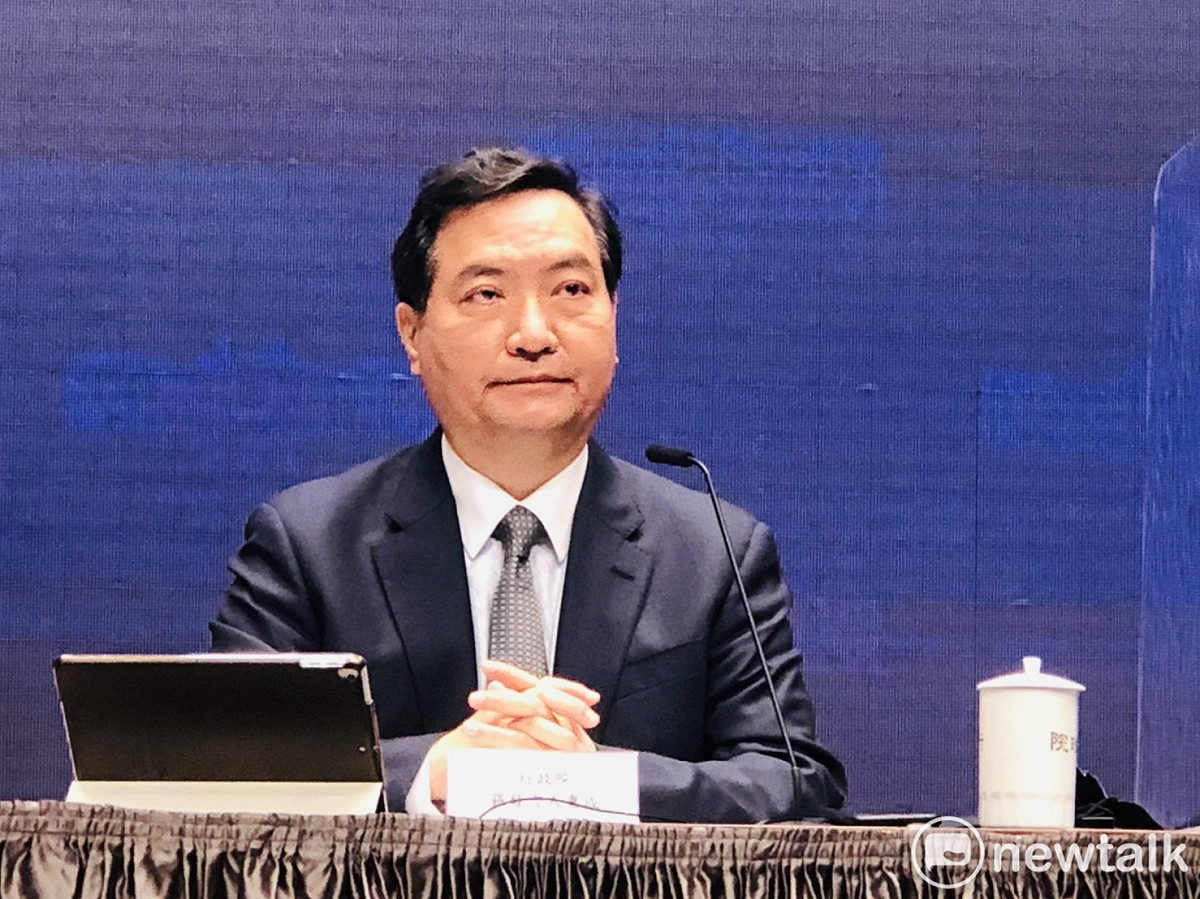 行政院政委兼發言人羅秉成今（15）天中午證實，行政院長蘇貞昌已批准交通部長林佳龍的辭呈，4/20生效。 圖：謝莉慧/攝