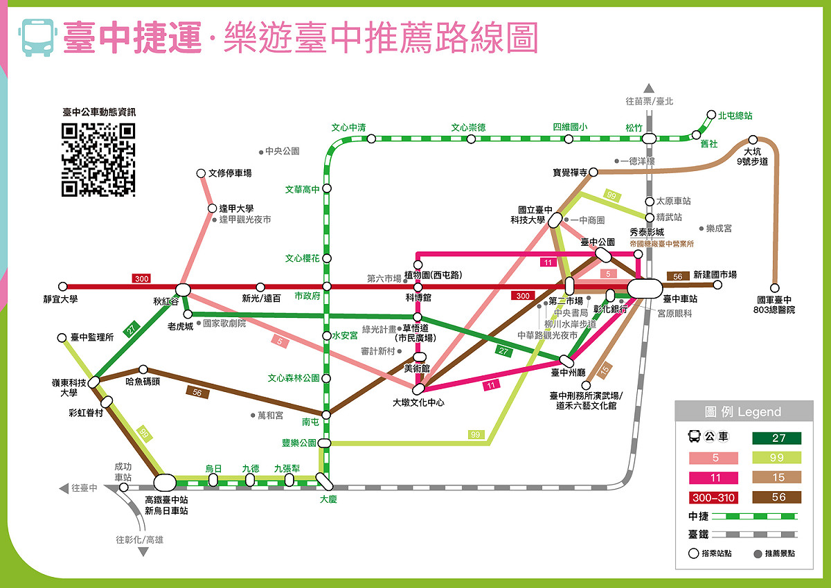 搭捷運遊臺中的葵花寶典。 台中市政府/提供