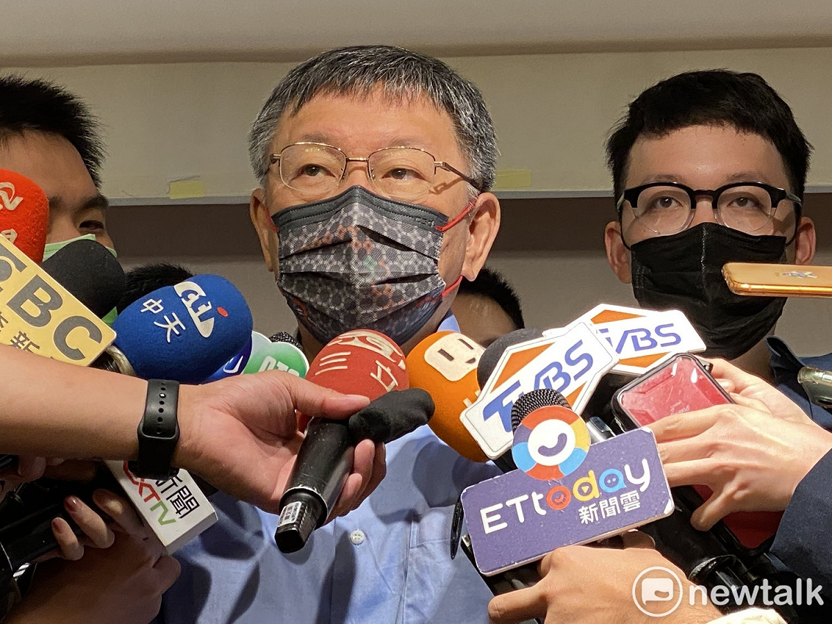 民眾黨今天召開第一次臨時黨代表大會，差點流會。民眾黨主席柯文哲。 圖：周煊惠 / 攝