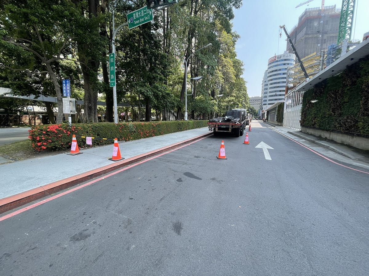 配合台水設置淨水設備及管線施工，中市北區館前路將封閉。 圖：台中市政府/提供