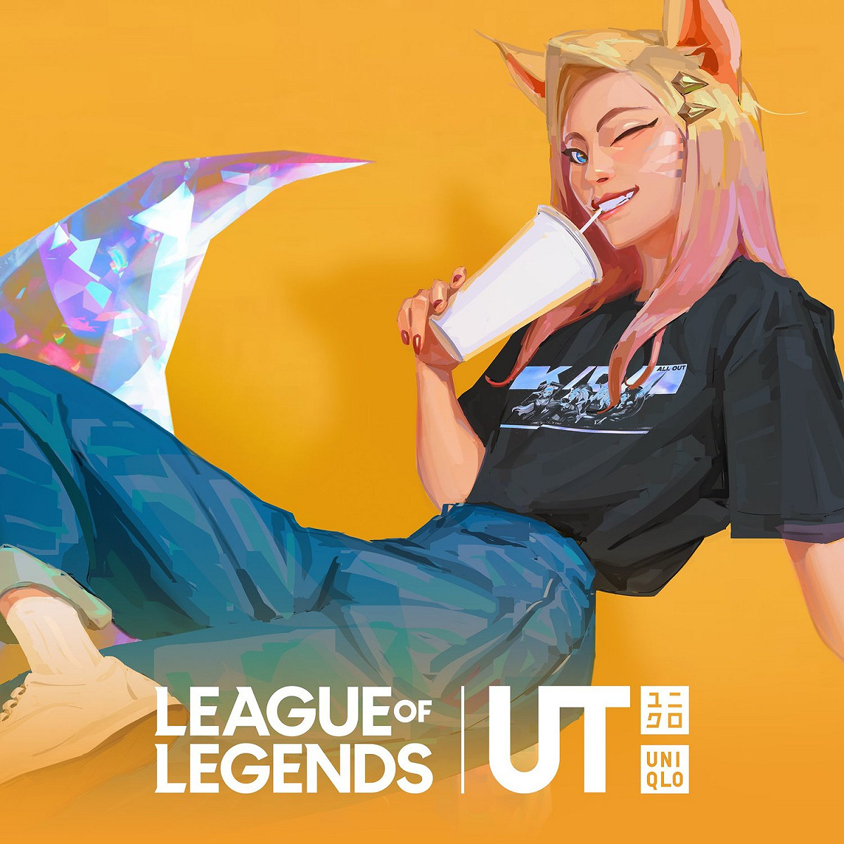 《英雄聯盟》將與UNIQLO的UT系列合作。 圖：翻攝自《英雄聯盟》粉絲專頁