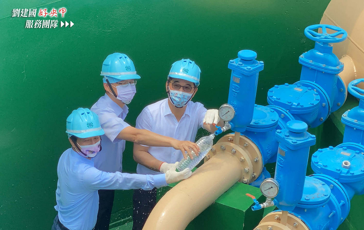 「雲林縣伏流水工程計畫」可提供最多超過三萬戶雲林縣民更穩定的供水。 圖:擷取自劉建國臉書