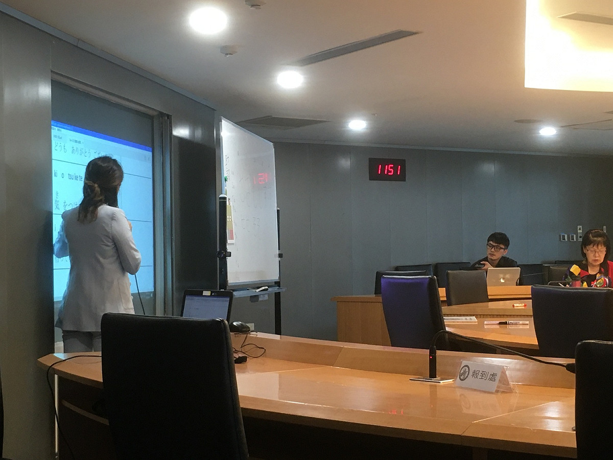 新北市交通局計程車駕駛日文班上課情形。 圖：新北市交通局提供