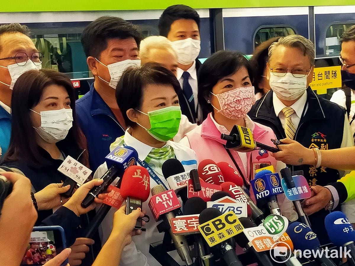 台中市長盧秀燕受訪。 圖：唐復年/攝（資料照片）