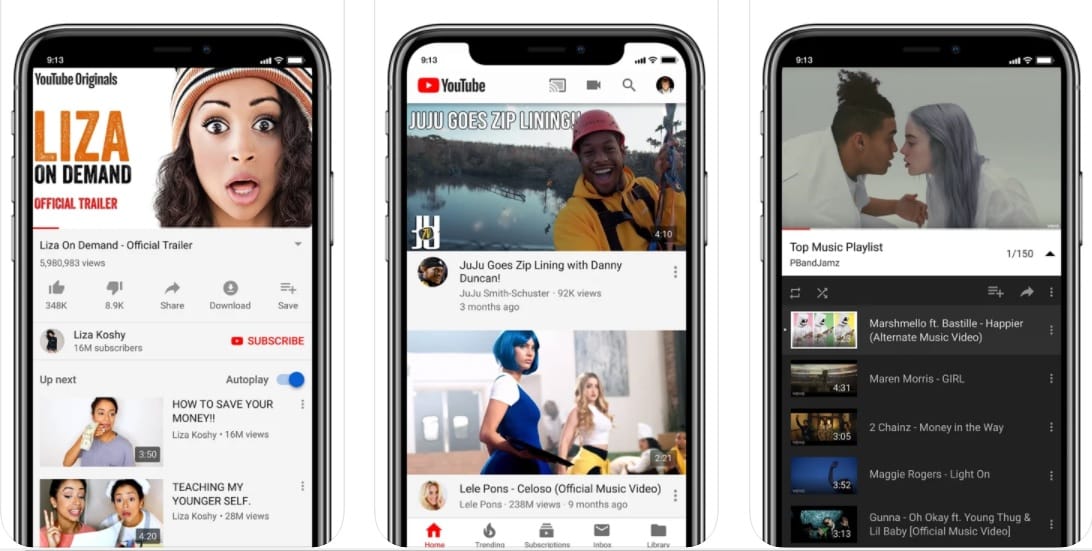 YouTube App版近日加入了新設定，可讓用戶自由選擇不同解析度模式，以配合手機的網路流量。 圖：取自App store