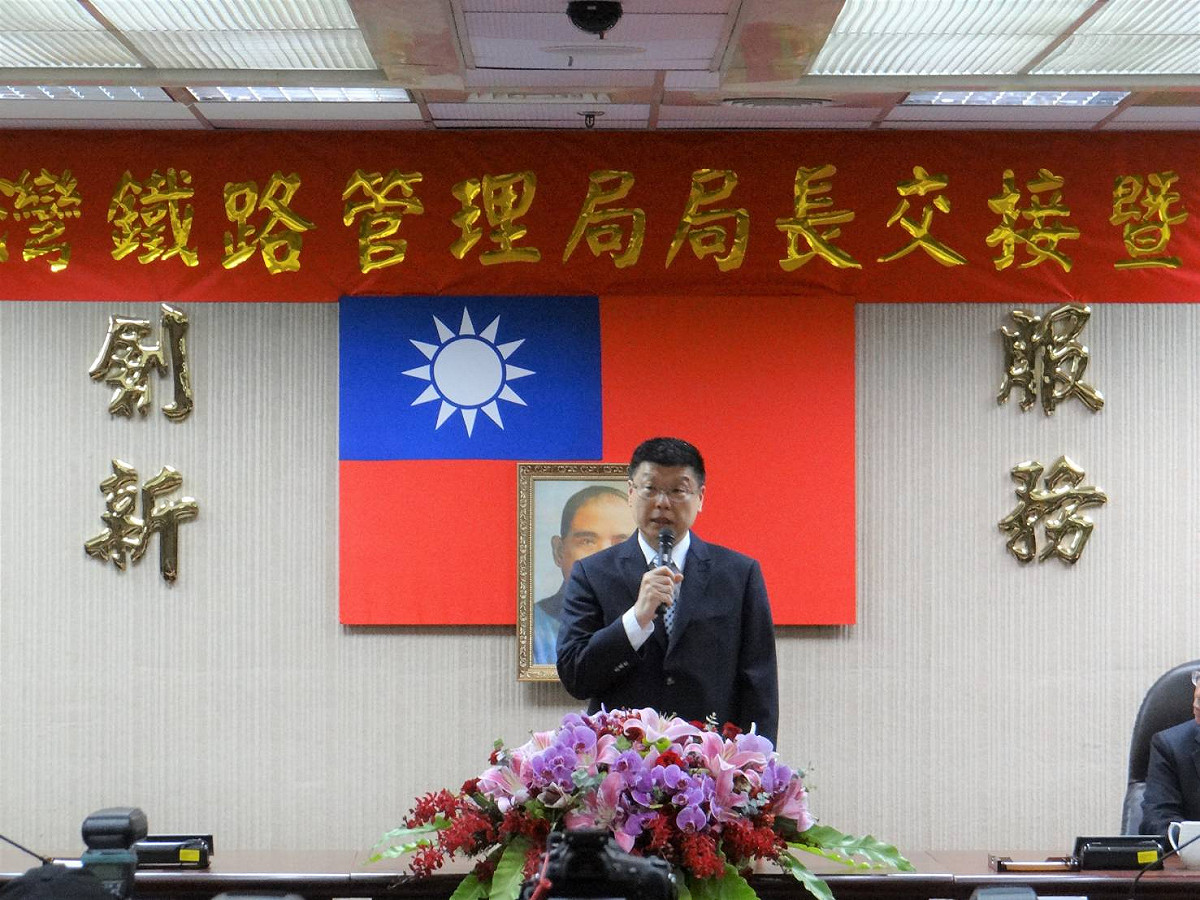 台鐵新局長杜微今日正式上任。 圖：台鐵／提供