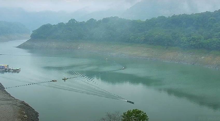 昨日的午後雷陣雨為全台水庫帶來62萬噸水量。 圖：翻攝自石門水庫即時影像