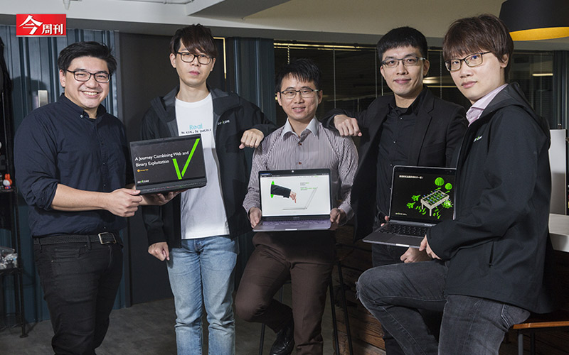 成立於2012年的戴夫寇爾，創辦人是4個輔大資工系的學長、學弟，年輕時，這群資工人就會一起組隊去各大資安網站解題、求排行榜。  圖：今周刊/提供