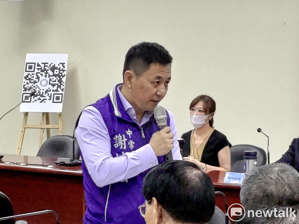 國民黨中常委謝坤宏。 圖：黃建豪/攝影