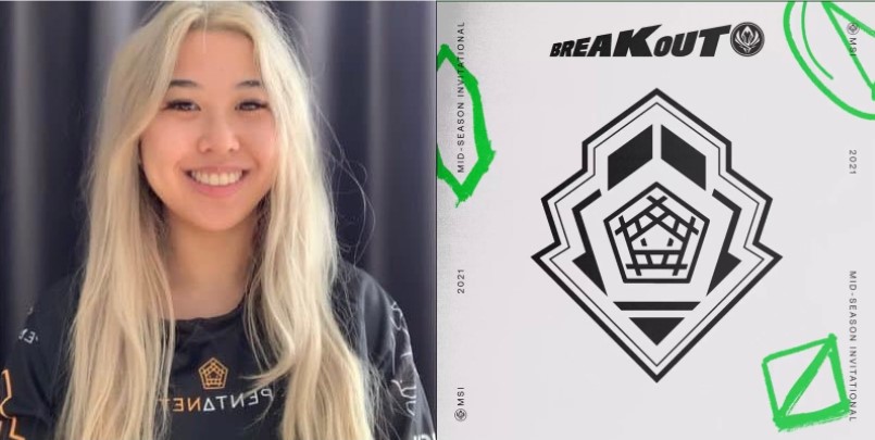 DSN將成為第一位參加MSI的女性選手。 圖：翻攝自DSN與Pentanet.GG推特
