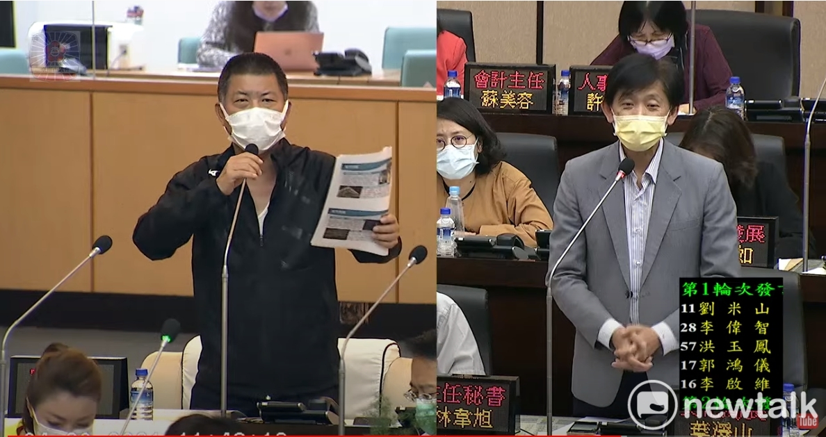 方一峰詢問文化局長葉澤山對台南在地文化了解有多少？擔任文化局長這麼多年，一直要黃偉哲市長交代才要增加西港宋江陣活動經費，現在談到陣頭外界都只想到高雄內門，完全不知道台南陣頭歷史更久遠。 圖：黃博郎／攝